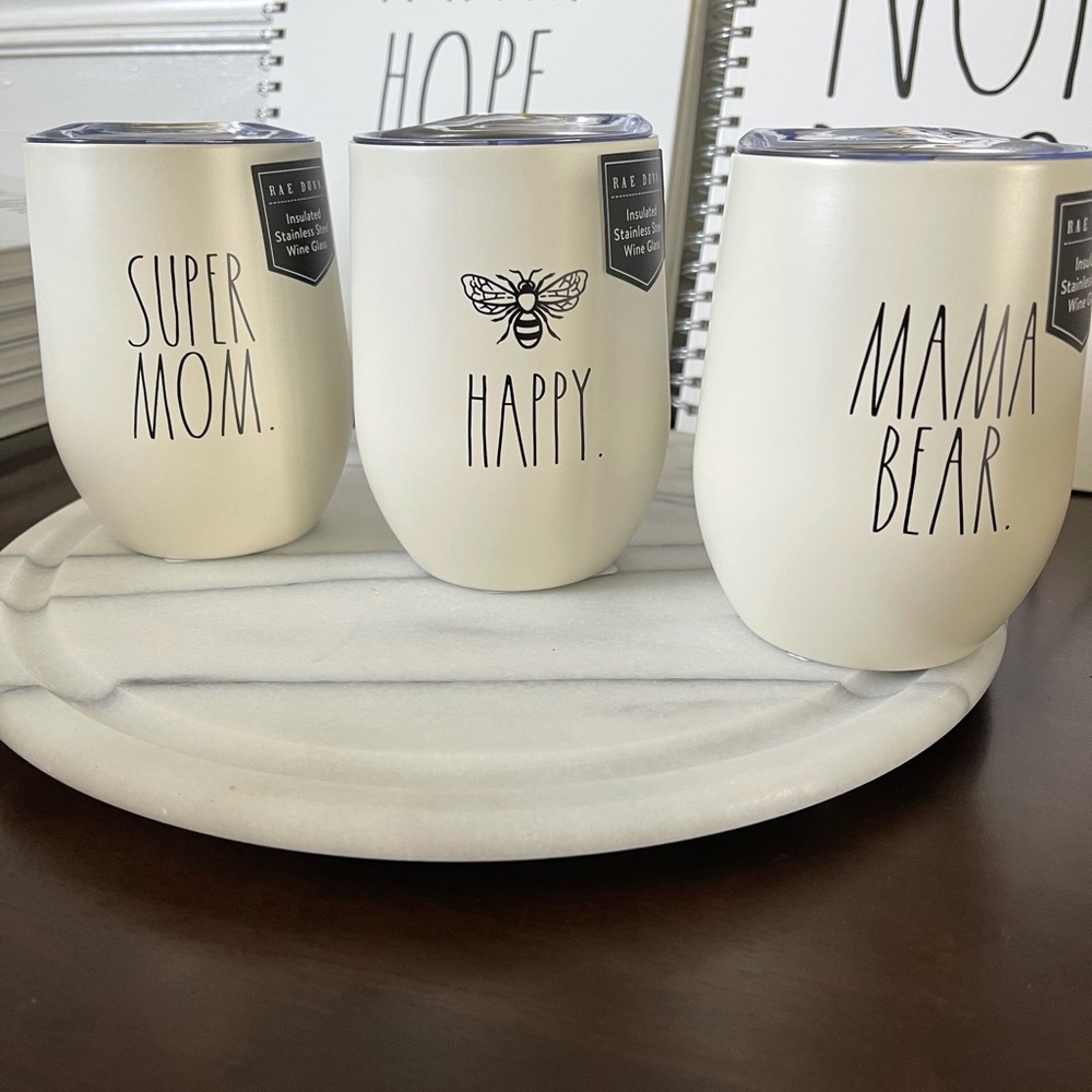New!! Rae Dunn Insulated wine cups